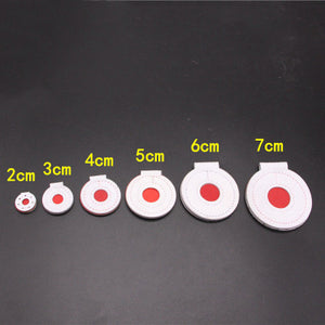 Dark Slate Gray Slingshot Leather Target from 2cm-7cm With Three-Layer Thickening White Red Bull's-eye INDIAN SLINGSHOT