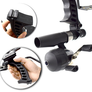 Dark Slate Gray Professional Instructor Slingbow with Wrist and Infrared Sight Adult Fishing Slingshot Set INDIAN SLINGSHOT