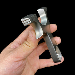 Rosy Brown The New Stainless Steel Card Seam Lock Phoenix Big Support Head Free Flat Leather Huai Support Head Bow Line Cutting Slingshot SYQT