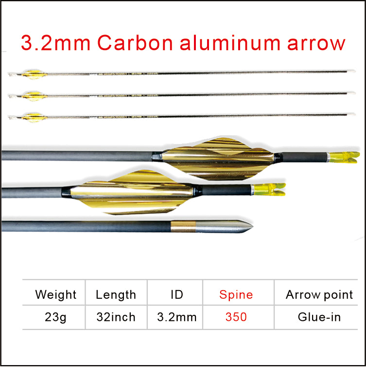Dark Slate Gray Carbon Fiber Fishing Shooting arrows Target Shooting Arrows MARKSMAN
