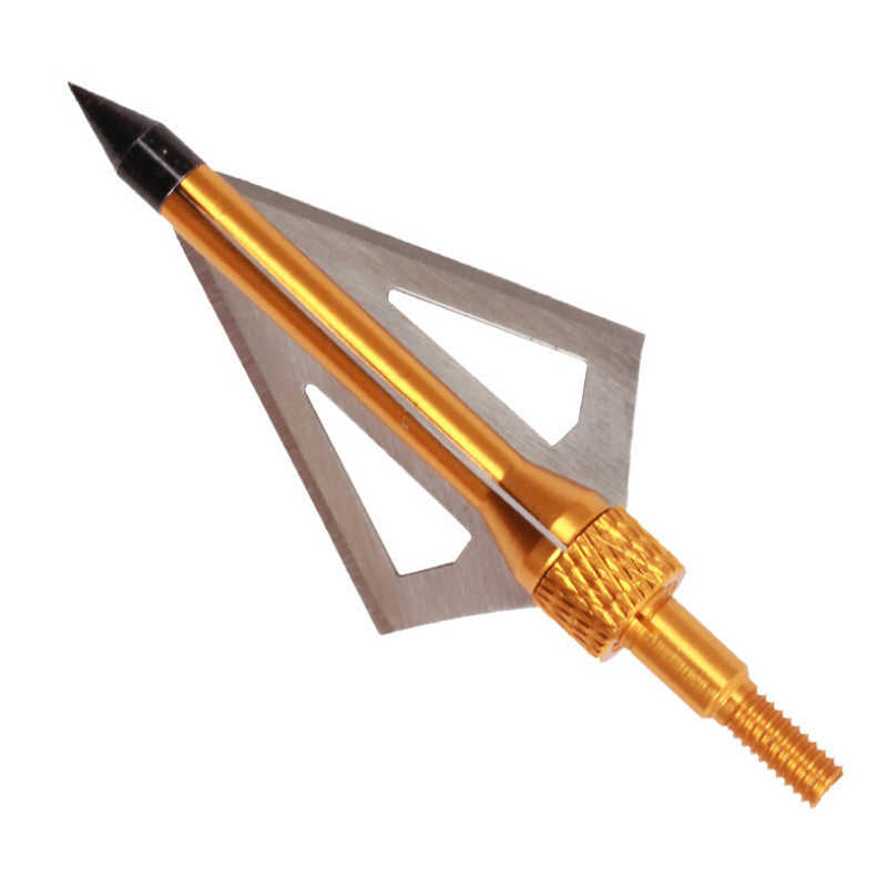 thumbnail image 2 of Small Game Blunt Broadheads – 100 Grain – Ultra Accurate Arrow Tip – Made In USA 2 of 5