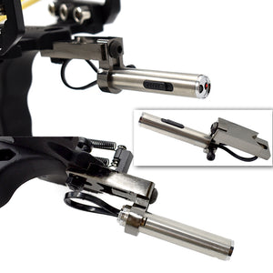 Light Gray Professional Instructor Slingbow with Wrist and Infrared Sight Adult Fishing Slingshot Set INDIAN SLINGSHOT