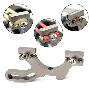 Rosy Brown Slingshot Long Rod Metal Head MARKSMAN