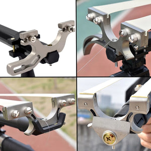 Rosy Brown Slingshot Long Rod Metal Head MARKSMAN