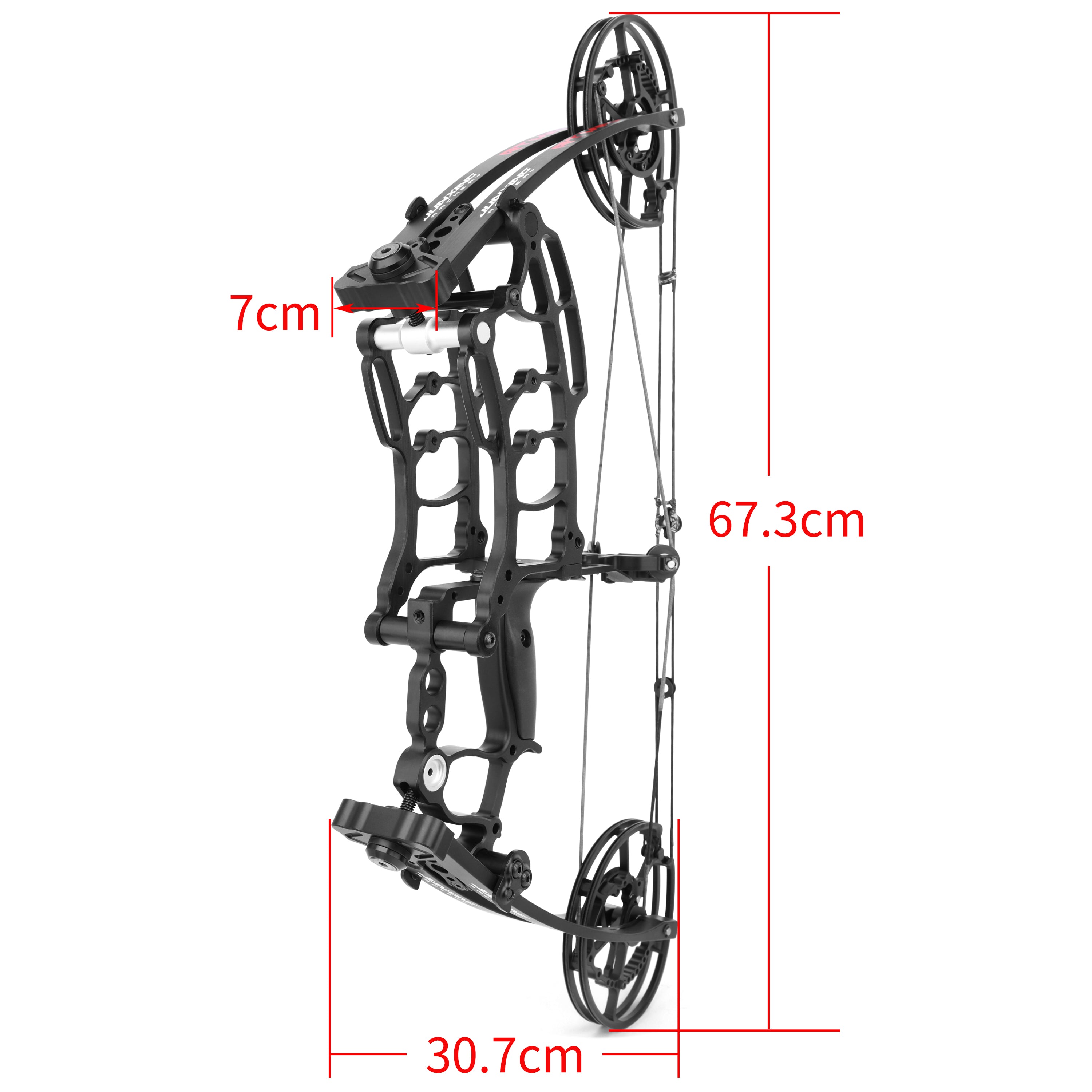 Dark Slate Gray M109K Dual-Purpose Composite Bow Archery And Fishing Bow Short-Axis Pulley Compound Bow JUNXING