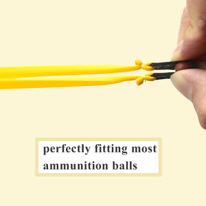 Light Goldenrod Yellow 17CM Length Short Pull Rubber Band 0.55MM-1.0mm Thickness High Quality Slingshot Catapult Accessories and Replacement Flat Bands - 1 Piece INDIAN SLINGSHOT