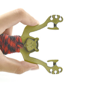 Rosy Brown Alloy Animal Pattern Shooting Slingshot With Strong Rubber Band Sling Shot