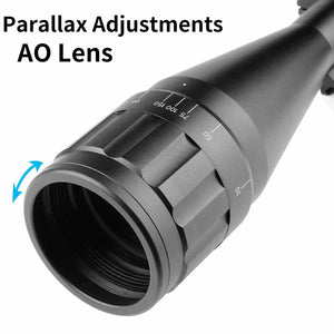 Slate Gray 6-24x50 AOEG Optic Sight Illuminated Scope MARKSMAN