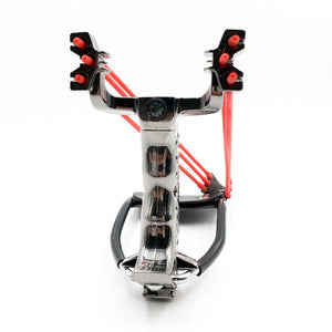 Black Big Power New Slingshot Outdoor Target Shooting Using a Foldable Slingshot With a Wrist Rest With Rubber Band Sling Shot Catapult