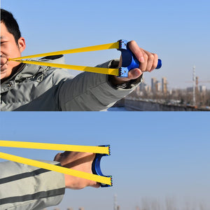 Light Steel Blue Blue resin outdoor hunting slingshot durable portable shooting sling shot
