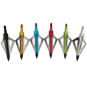 100 Grain Archery Arrowhead 3 Blade Hunting Shape Broadheads for Bow and Crossbow Shooting Accessories