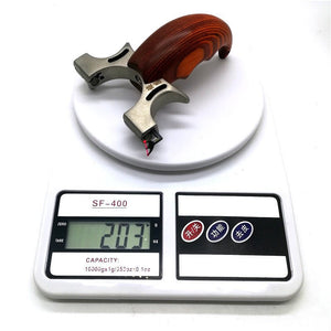 Light Gray Camshaft Solid Wood Lock Stainless Steel Technology Wood Precision Outdoor Fast Pressure Outdoor Powerful Catapult Slingshot MARKSMAN