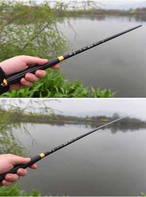 Light Slate Gray Carbon Fishing Rod 2.7 m Fishing Rod Telescopic Table Fishing Rod