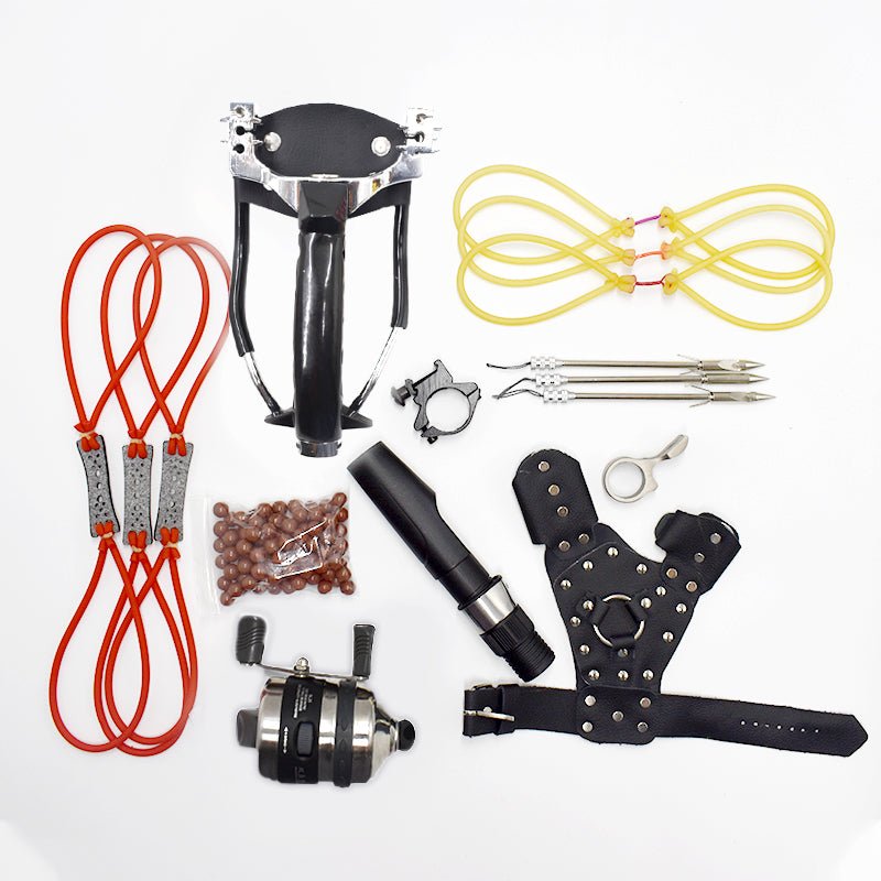 best chinese fishing reel Best Stainless Steel Fishing Slingshot with Nylon Metal Reel for Outdo – INDIAN SLINGSHOT
