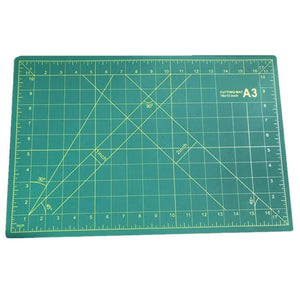 Medium Sea Green Cutting Board A3 Utility Knife Cutting Pad Three-Layer Double-Sided Paper Cutting Pad PVC Carving Knife Pad INDIAN SLINGSHOT