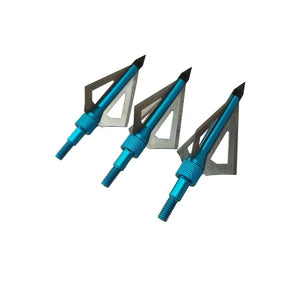 100 Grain Archery Arrowhead 3 Blade Hunting Shape Broadheads for Bow and Crossbow Shooting Accessories