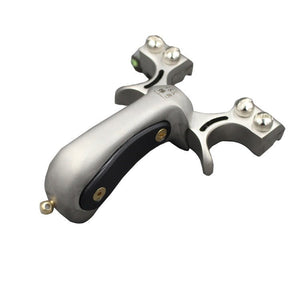 Gray Double Screw Free Binding Flat Leather Fast-Pressing Clips Springer Outdoor Springer 98k Stainless Steel Big Head Slingshot