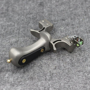 Light Slate Gray Double Screw Free Binding Flat Leather Fast-Pressing Clips Springer Outdoor Springer 98k Stainless Steel Big Head Slingshot