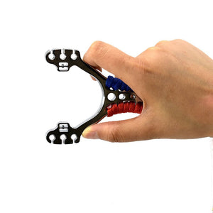 Rosy Brown Durable stainless steel slingshot outdoor hunting slingshot suitable for round rubbers
