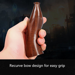 Tan Ebony Slingshot Solid Wood Flat Rubber Band Slingshot Wide Rubber Hand Recurve Outdoor Target Shooting Launch Slingshot