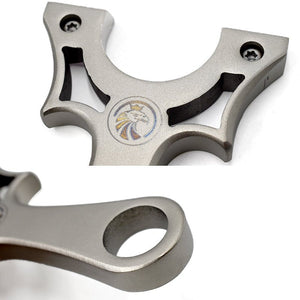 Gray Explosive Stainless Steel Eagle Head outdoor target shooting slingshots