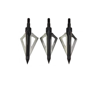 100 Grain Archery Arrowhead 3 Blade Hunting Shape Broadheads for Bow and Crossbow Shooting Accessories