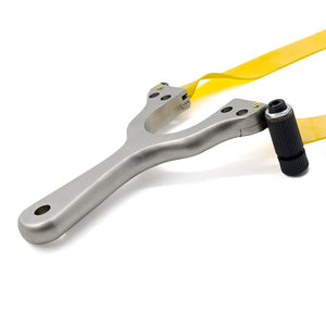 Gray Factory Cheap Price U Shape Slingshot Stainless Hunting Steel Sling shot with laser accessories