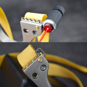 Dark Slate Gray Factory Cheap Price U Shape Slingshot Stainless Hunting Steel Sling shot with laser accessories