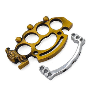 Dark Goldenrod Factory New Design Alloy Slingshot Shooting Sling shot with Rubber band