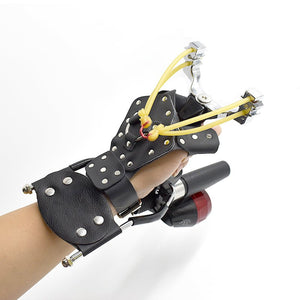 Light Gray Factory wholesale outdoor fish shooting belt wrist rest high precision slingshot fish shooting set