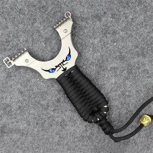 Light Slate Gray Fast Pressing Clip Free Tying Little Monster Outdoor Precision Little Devil Flat Leather Little Devil Stainless Steel Slingshot