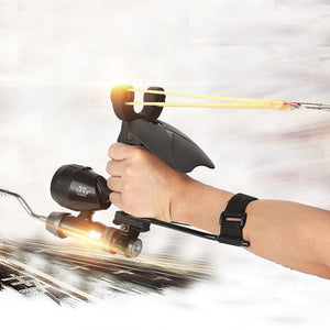 Antique White High Precision Fish Bladder Outdoor Fishing Artifact With Fishing Wheel Group Target Shooting MARKSMAN