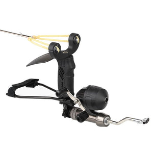 Antique White Fish Shooting Slingshot High Precision Fish Bladder Outdoor Fishing Fish Shooting Artifact With Fishing Wheel Group Target Shooting