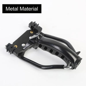 White Smoke Fishing Slingshot 1pcs Slingshot +1pcs Reel For Fishing Slingshot Shooting Fish Sports Bow Fishing Rubber Band Powerful