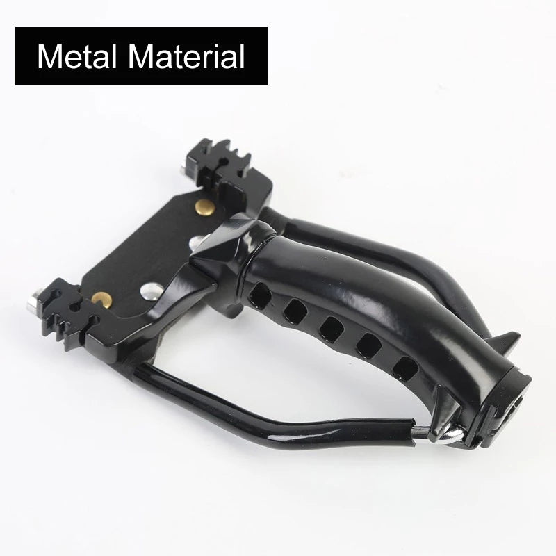 White Smoke Fishing Slingshot 1pcs Slingshot +1pcs Reel For Fishing Slingshot Shooting Fish Sports Bow Fishing Rubber Band Powerful