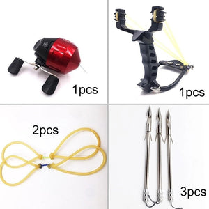 Dark Slate Gray New Fishing Magnetic Grip Handle Slingshot for Outdoor Target Shooting Slingshot MARKSMAN