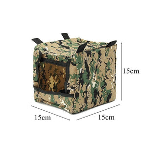 Dark Slate Gray 15X15X15CM Foldable Slingshot Target Box Cloth Target Box Recycle Shooting Archery Target Shooting Catapult Case Holder Camouflage Slingshot box INDIAN SLINGSHOT