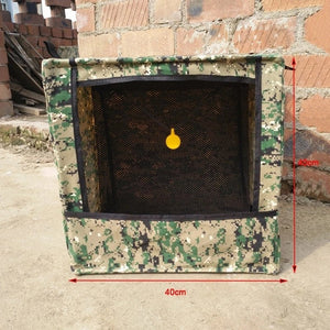 Tan Folding slingshot target box sling shot shooting outdoort practice canvas slingshot target box