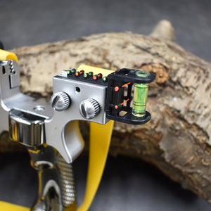 Dim Gray Four-color double screw resin slingshot hunting outdoor precision shooting sling shot