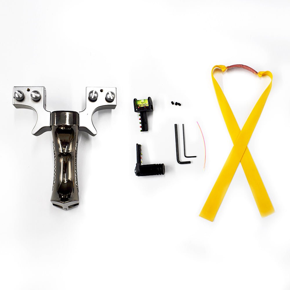 White Smoke Four-color double screw resin slingshot hunting outdoor precision shooting sling shot