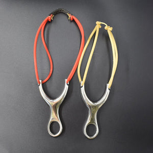 Dim Gray High power stainless steel outdoor sling shot shooting traditional rubber band sling shot hunting sling shot set