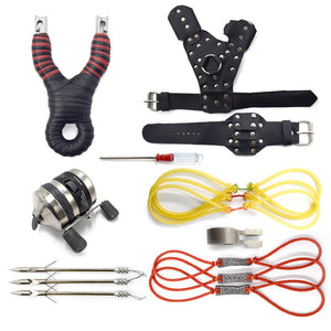 Light Gray High precision stainless steel professional outdoor shooting sling shot slingshot set