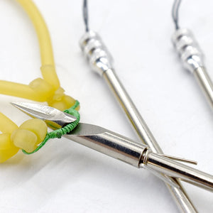 Hot sale stainless steel bow fishing reel high quality darts sharp head arrow hunting shooting skills fishing set - INDIAN SLINGSHOT