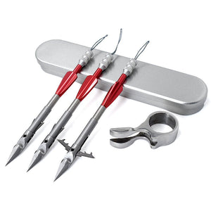 Hot sale stainless steel bow fishing slingshot high quality darts thin head arrow hunting shooting skills fishing set - INDIAN SLINGSHOT