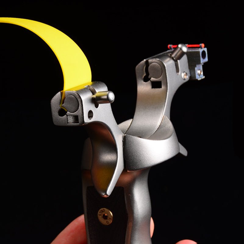 Hunting 304 Stainless Steel Catapult Camshaft Slingshot High Precision Shooting Sling Shot with Flat Rubber Band New - INDIAN SLINGSHOT
