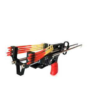 Dark Salmon Falcon PRO Double Gear Lock Slingshot Rifle Rod For Fishing And Target Practice MARKSMAN