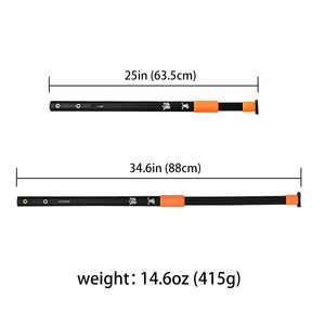 Black New Retractable Long Rod Slingshot Outdoor Target Shooting Fishing Slingshot Rifle Precision Shooting INDIAN SLINGSHOT