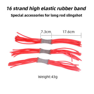 Tomato Hot Selling 16 Strand High Elasticity and Durability Rubber Band Outdoor Slingshot Accessories INDIAN SLINGSHOT