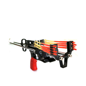 Light Salmon Falcon PRO Double Gear Lock Slingshot Rifle Rod For Fishing And Target Practice MARKSMAN