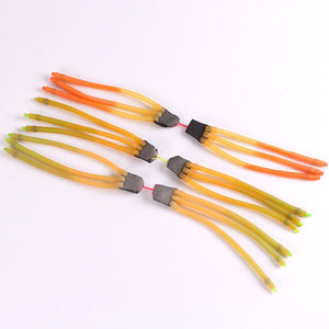 White Smoke 6-Strand Double Layer Falcon Fishing Slingshot Rifle Rubber Bands INDIAN SLINGSHOT